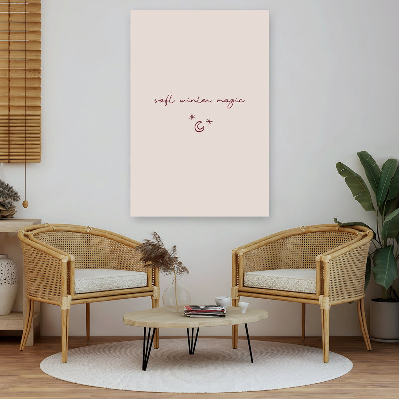 «Soft Winter Magic Delicate Dreamy Peaceful Winter Landscape», impression murale, H 60 po x l 40 po