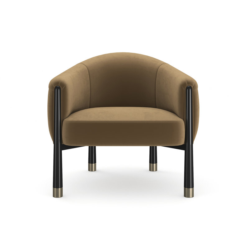 Caracole Classic Barrel Chair, Brown