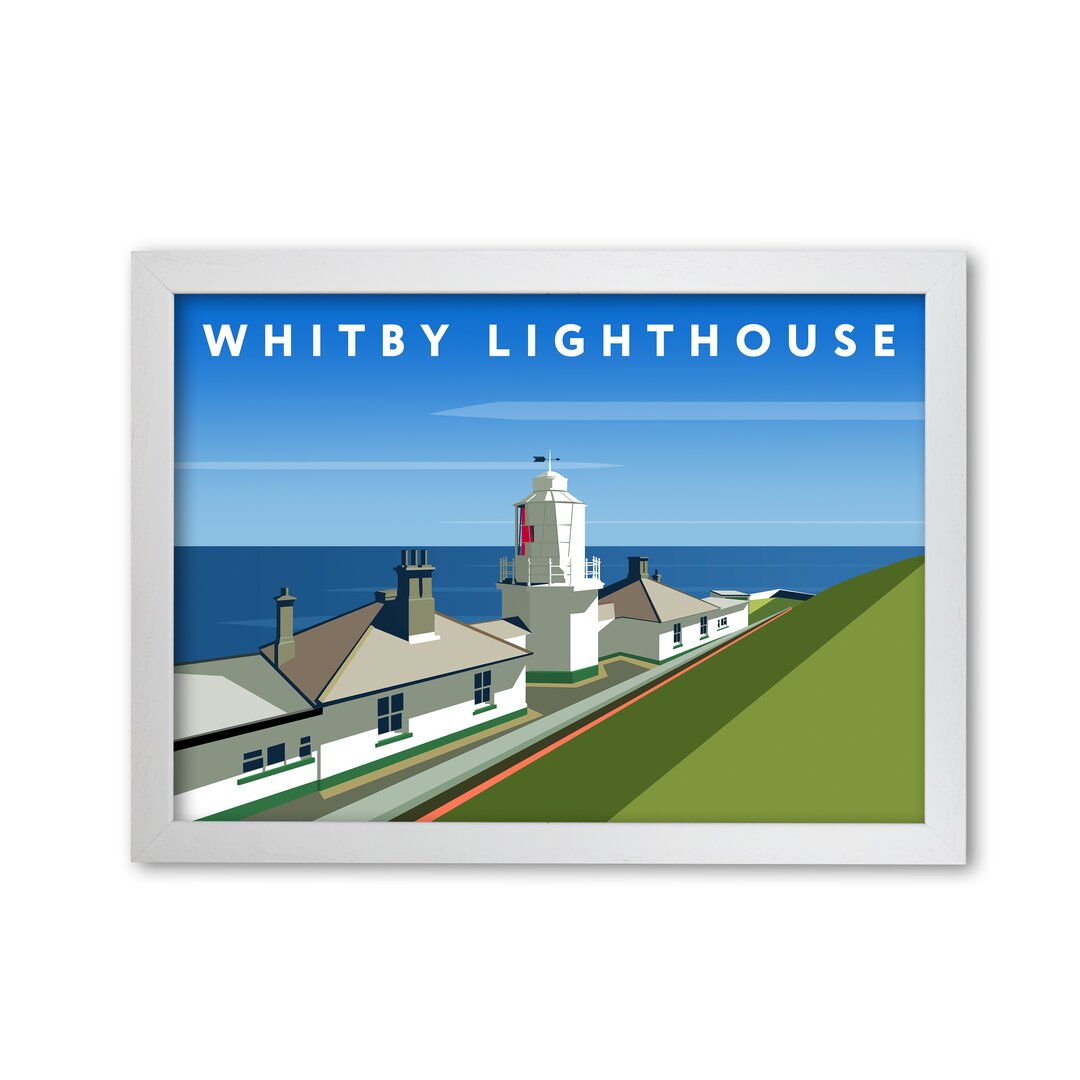 Poster Whitby-Leuchtturm von Richard O'Neill