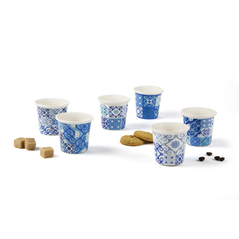 Maiolica Blue Porcelain Coffee Cup
