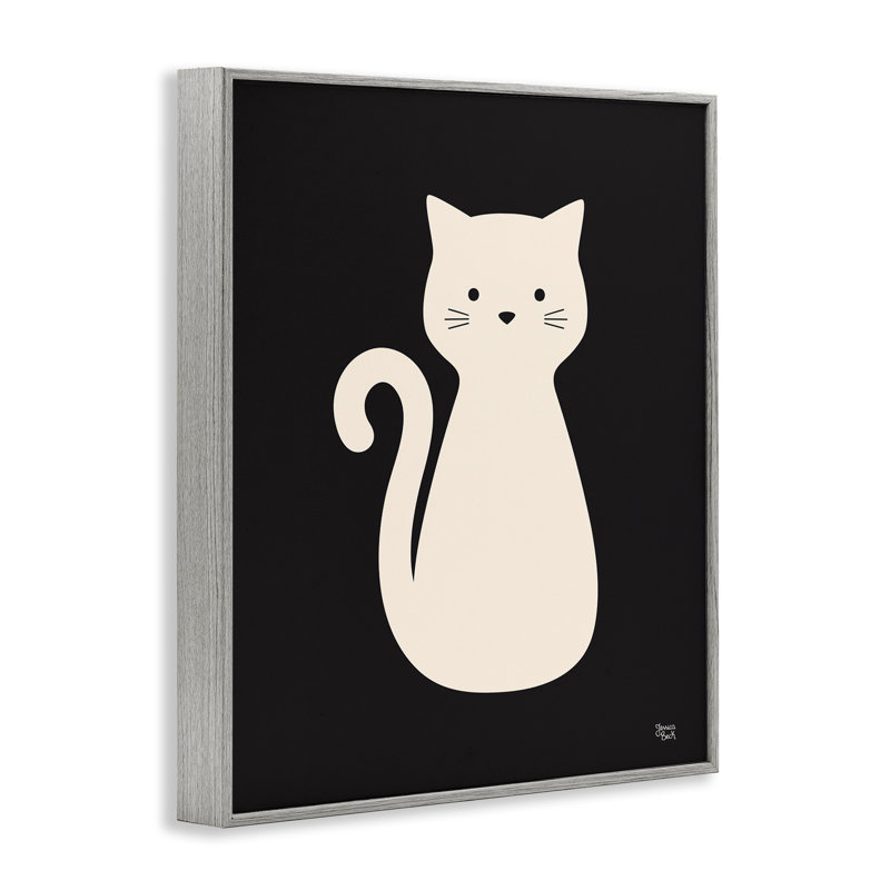 «Feline Grace», chat blanc, estampe numérique par Jessica Beck, Estampe numérique Farmhouse, H 14 po x l 11 po