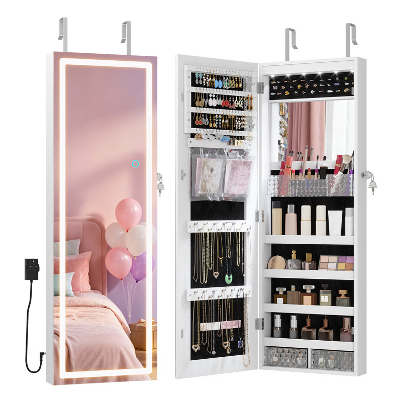 Jewelry Armoire, White