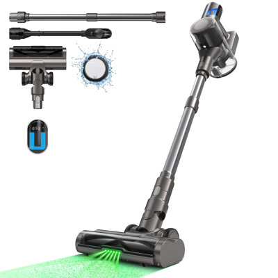 MOOSOO TD1 30Kpa Cordless Vacuum, Wireless Stick Vacuum Cleaner with LED Display, for Hard Floor Car