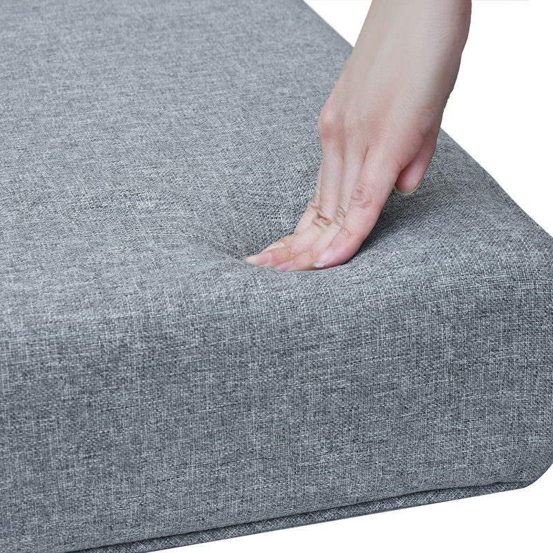 Premium Outdoor Patio Single Chair Cushion, Water-Resistant 28D High-Density Sponge Replacement Cushion For Patio Furniture