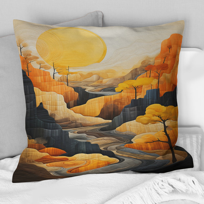 Coussin Bold Landscape Canyon Desert