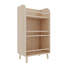 Bibliothèque / bibliothèque en bois de pin massif avec étagère de 0,6 po d'épaisseur, étagère de ferme moderne pour l 19,69 po x H 36,61 po