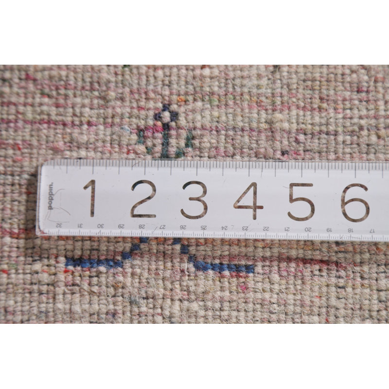 Striped Gabbeh Wool Runner Rug 3x10