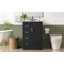 Meuble-lavabo 24 po avec lavabo intégré en céramique, meuble-lavabo à une porte, 3 tiroirs et meuble-lavabo simple pour petite et moyenne salle de bain-173715539