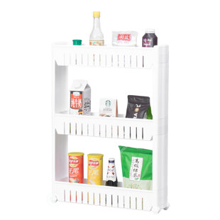 Hartselle 21.25'' W Plastic Shelving Unit with Wheels