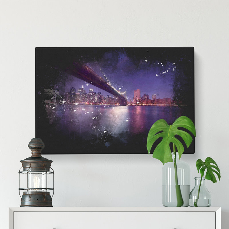 Brooklyn Bridge In New York City - Wrapped Canvas, 40cm H x 60cm W x 4cm D