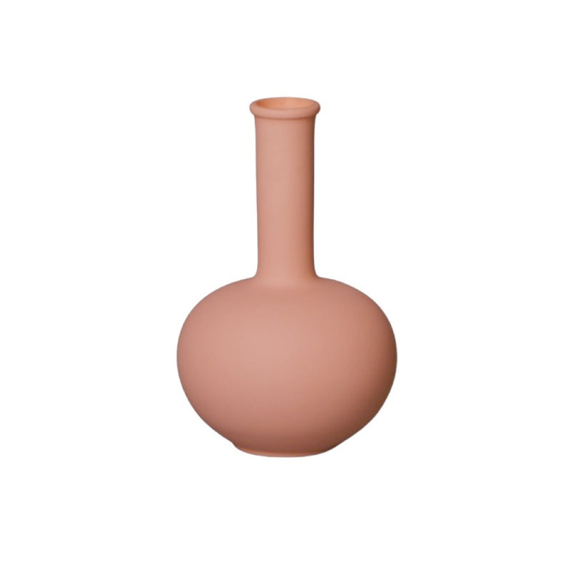 Petit vase beauté en porcelaine mate, Orange