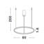 1 - Light Gold LED Chandelier Pendant