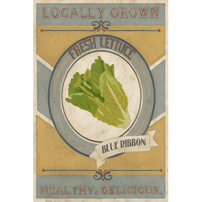 Vintage Produce Sign IV 1 Piece Wrapped Canvas Painting