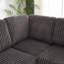  Canapé d'angle en L 110 po Modern Corduroy-126355640