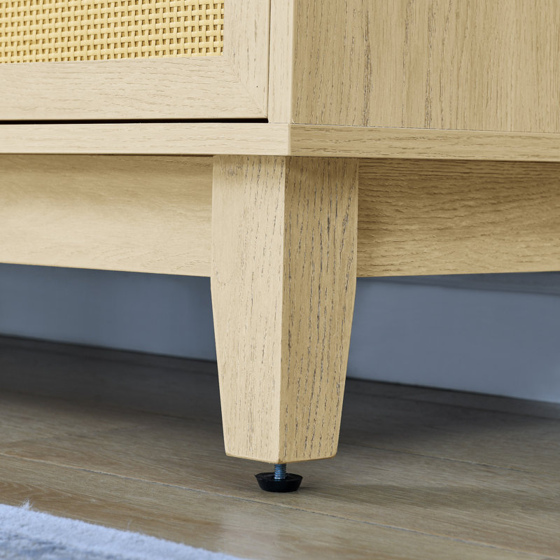 Commode 7 tiroirs, Bois naturel