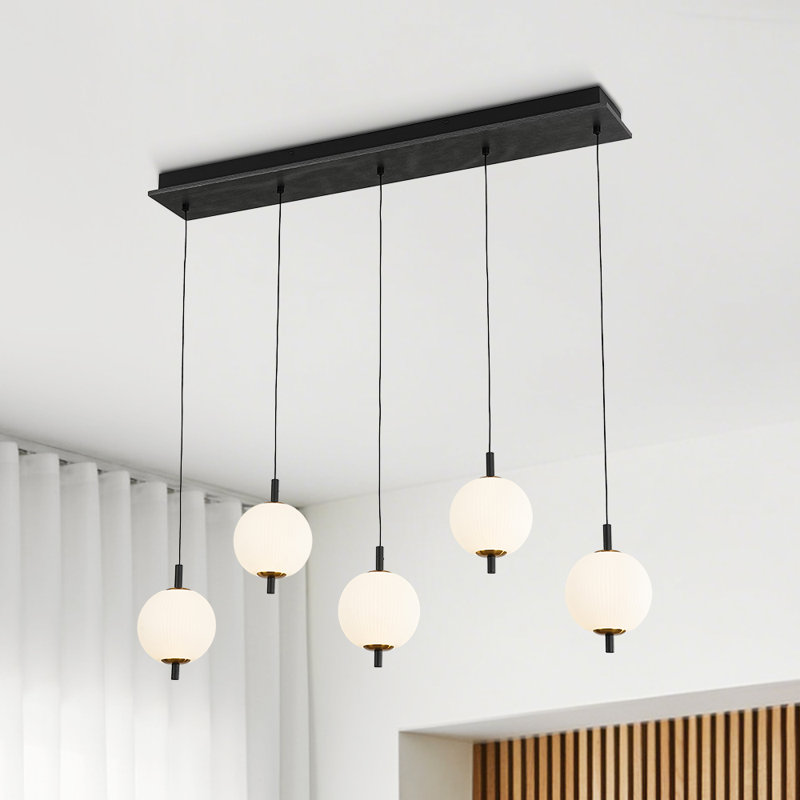 5 - Light Led Globe Kitchen Island