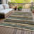 Sylira Brown Washable Indoor-Outdoor Rug - -132559168