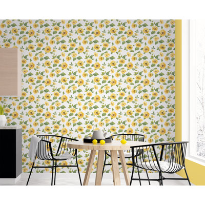 Hulmeville Sunflower Trail 10m X 53cm Wallpaper Roll