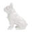 Zermeno Glam Ceramic White French Bulldog Sculpture-702797620