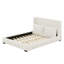 Lit plateforme tapissier avec deux coussins assortis-125241577-125241575