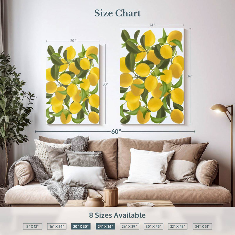 Yarlin Lemons, 36" H x 24" W