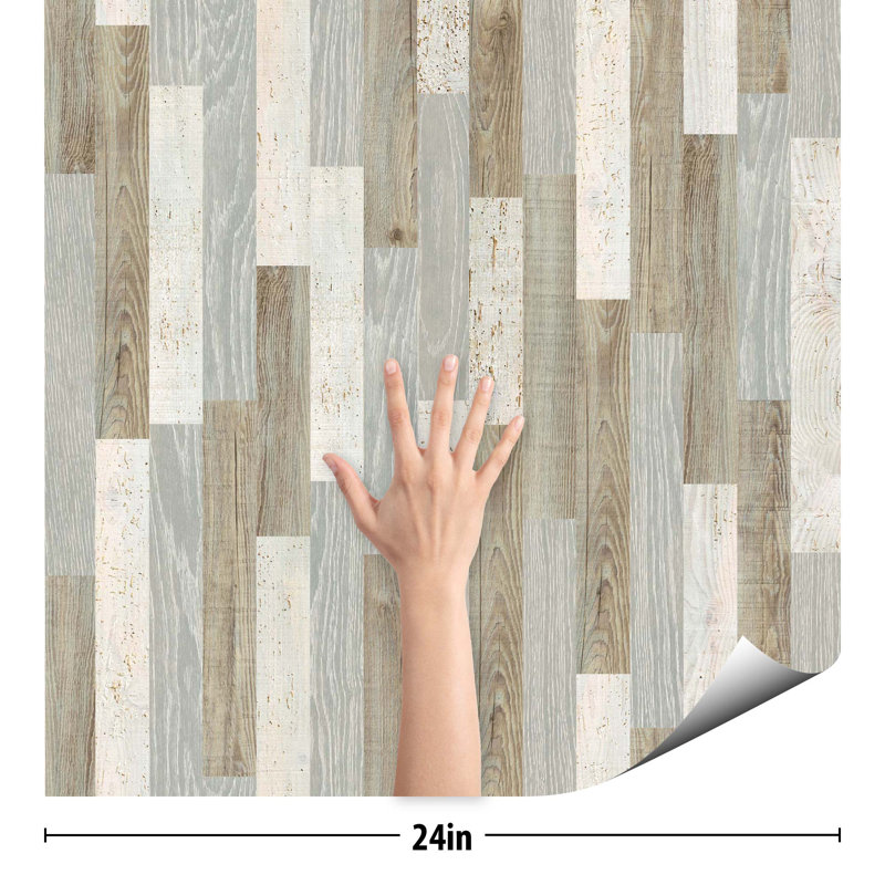 Panneau de papier peint amovible Kentwood, L 102 po x l 24 po
