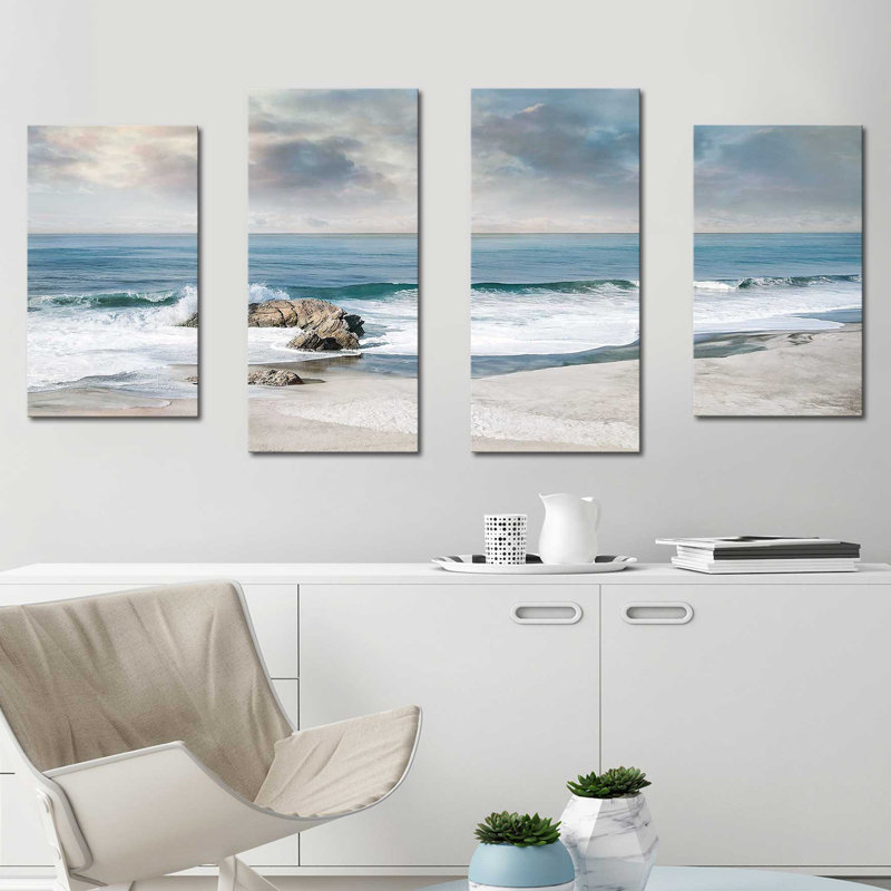 « a forever moment », reproduction de peinture à l’acrylique à multiples images sur toile, H 30 po x l 56 po