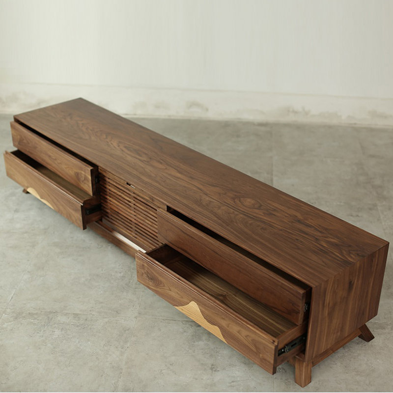 Nouveau meuble télé minimaliste de style chinois, 78.74"