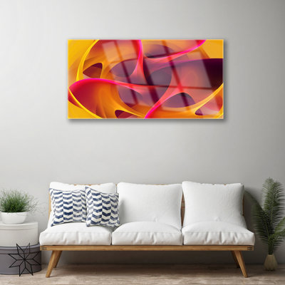 Art Abstract 1 Piece Wall Art on Glass