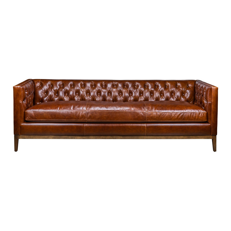 Clara Sofa in Ambassador Ocean, Linden Chocolate 