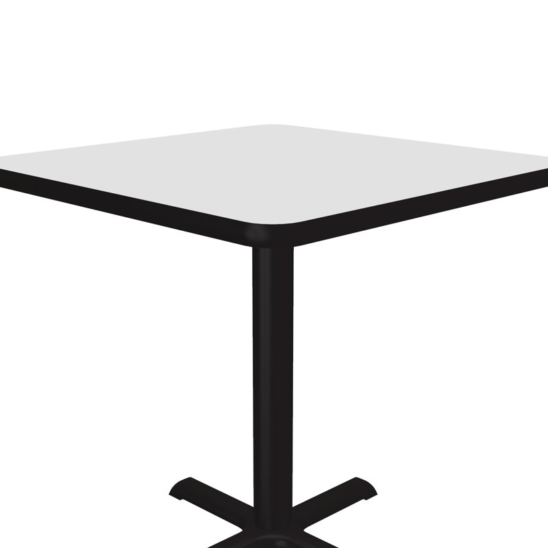 Table carrée pour salle de pause, H 29 po x L 24 po x l 24 po