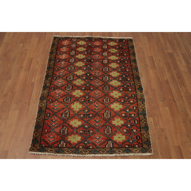 Tapis traditionnel rétro géométrique 3 x 5