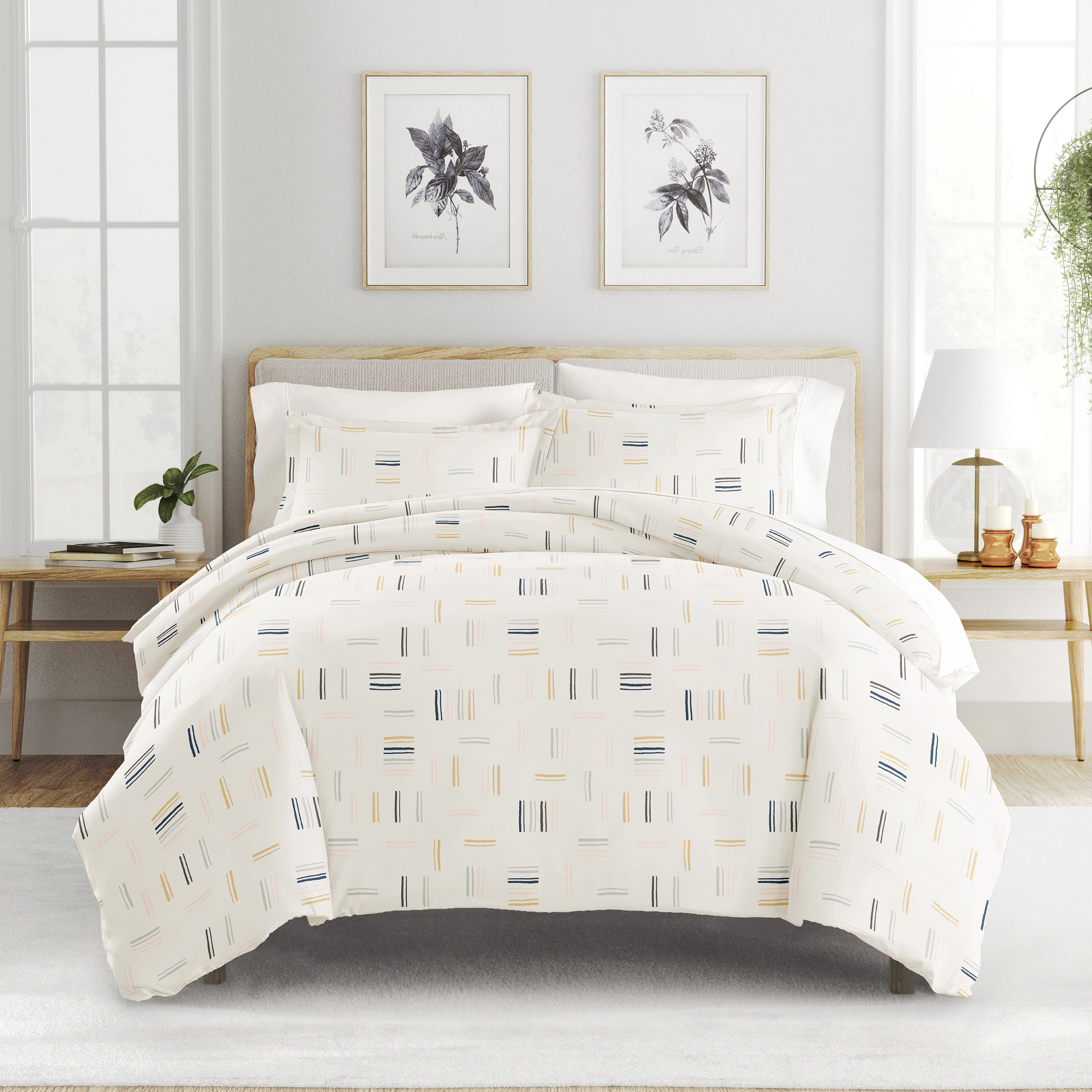 Becky Cameron Geo Dash Pattern Duvet Cover Set & Reviews - Wayfair Canada
