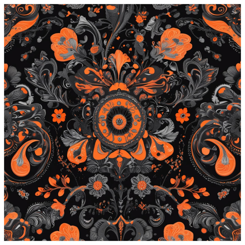 Édredon à motif floral complexe, Twin