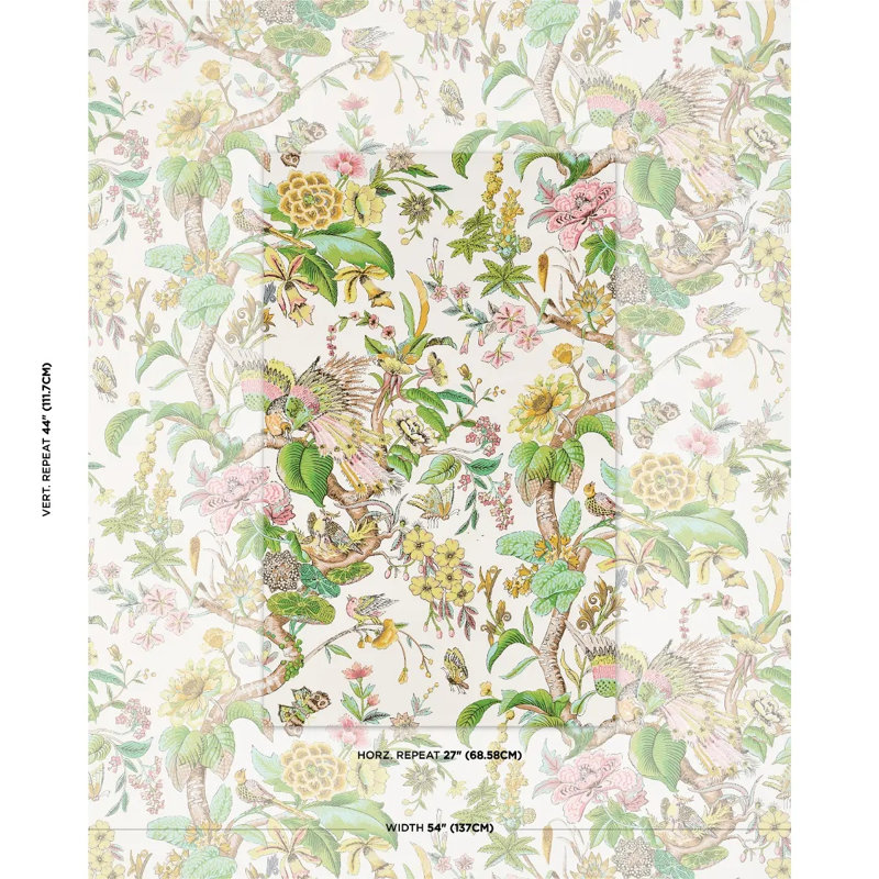 Cranley Garden Fabric, Pink