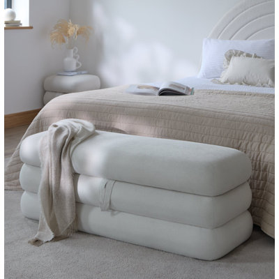 121 cm W Rectangle Footstool with Storage