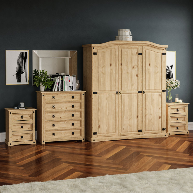 Harold Solid Wood Piece Bedroom Set
