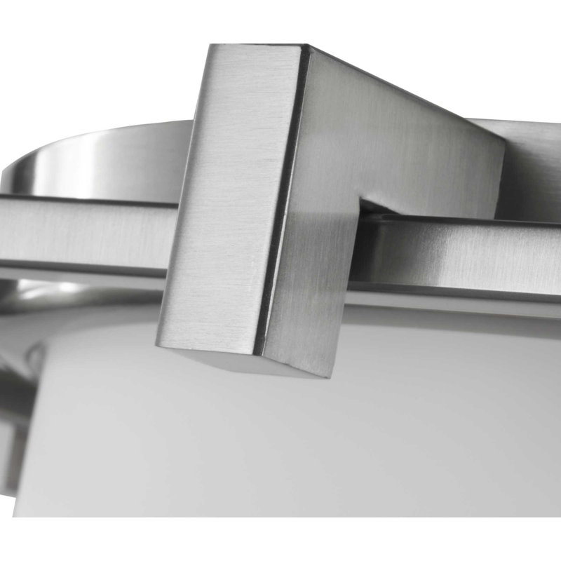 Alexi Glass Flush Mount, Brushed Nickel