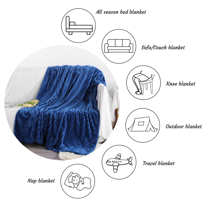 Couverture pour bébé en peluche?, Jeté, Marine