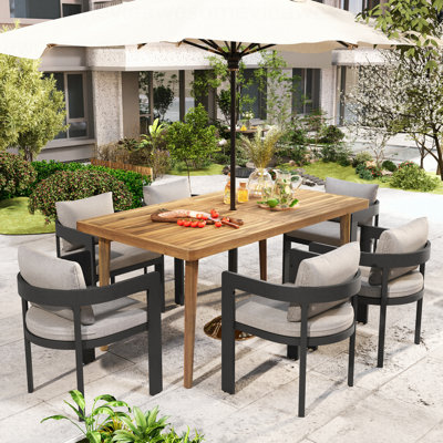 Ensemble de salle à manger Elko Janiyah 7PCS