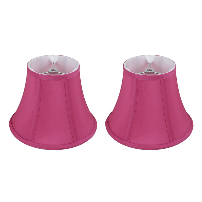 Abat-jour cloche en soie / shantung H 7 po x l 9 po (araignée), Fuchsia