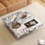 Table basse carrée en pierre frittée de luxe avec pieds en acier inoxydable de 39,37 po Briamarie-669444135