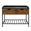 Banc de rangement avec tiroirs