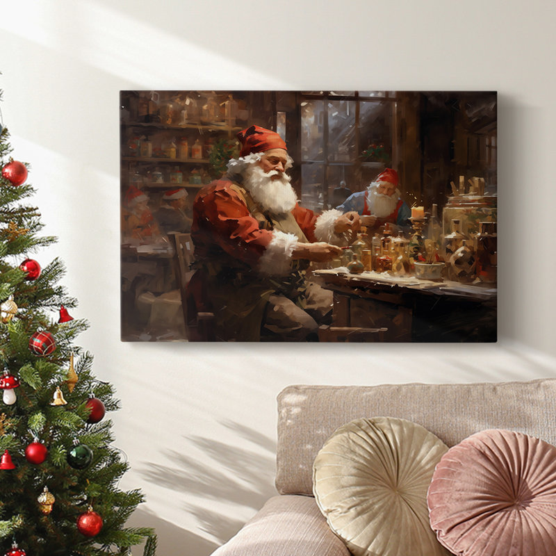 Christmas Holiday Arts - Toile tendue avec châssis, H 40 po x l 60 po
