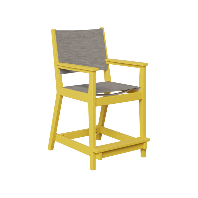 Chaise de comptoir berlinois berlinois berlinois, 23.5", Jaune soleil levant