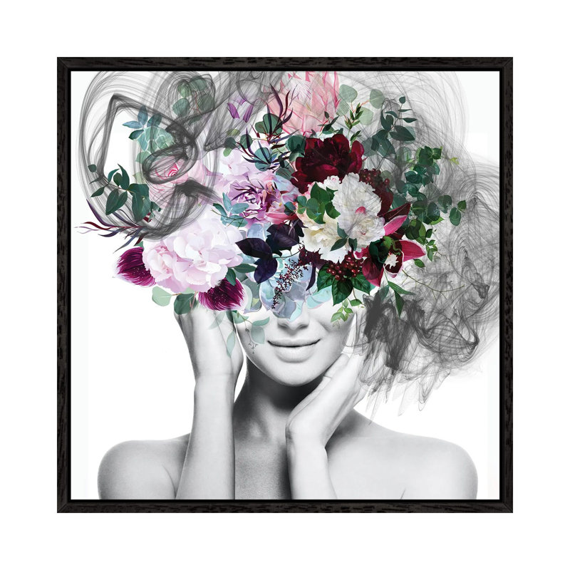Still Life With Bliss I by Irena Orlov - Floater Frame Print on Canvas, Black Framed