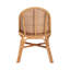 Chaise à oreilles bohémienne en rotin naturel