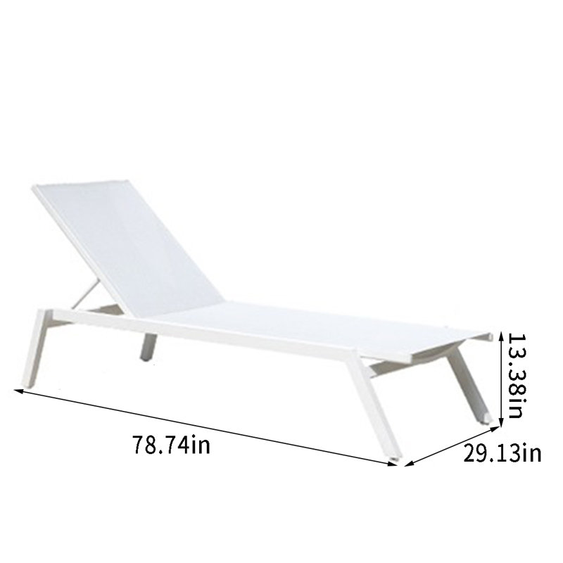 Aluminum Outdoor Lounger Outdoor Chaise Lounge