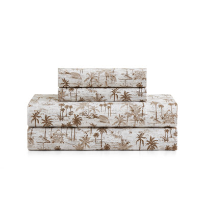 Tommy Bahama Printed Percale Cotton Sheet Set