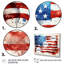 Aquarelle, drapeau américain I - drapeau États-Unis, art mural-103164483-103164489